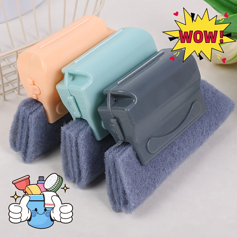 Cepillo de limpieza para ranuras de ventanas para alféizares, bordes y grietas