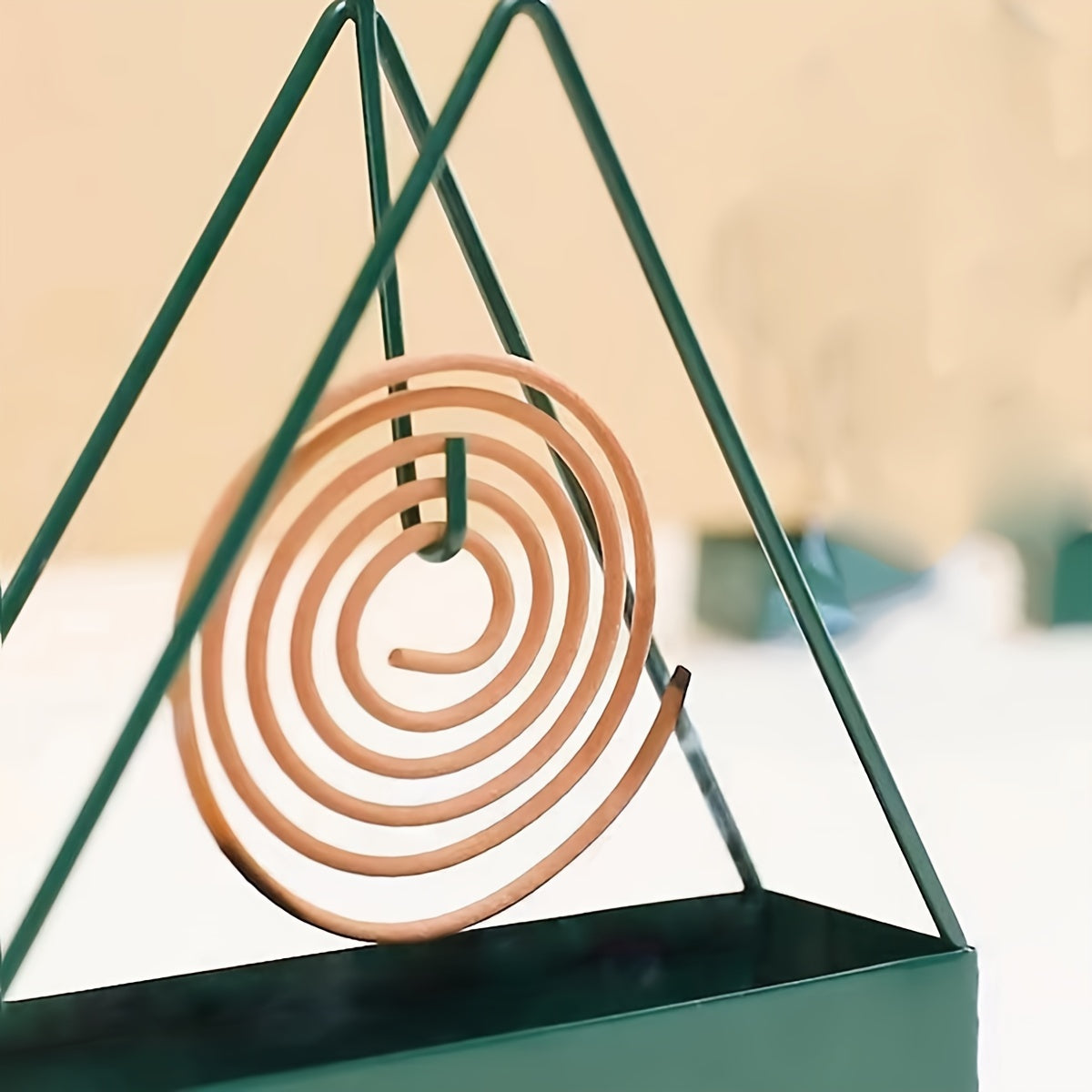 Cast Iron Triangle Mosquito Coil Holder for Easy Cleaning 1 Piece