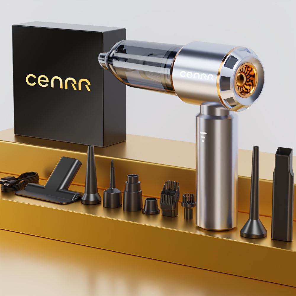 Портативный автомобильный пылесос с длительным временем работы и мощным всасыванием