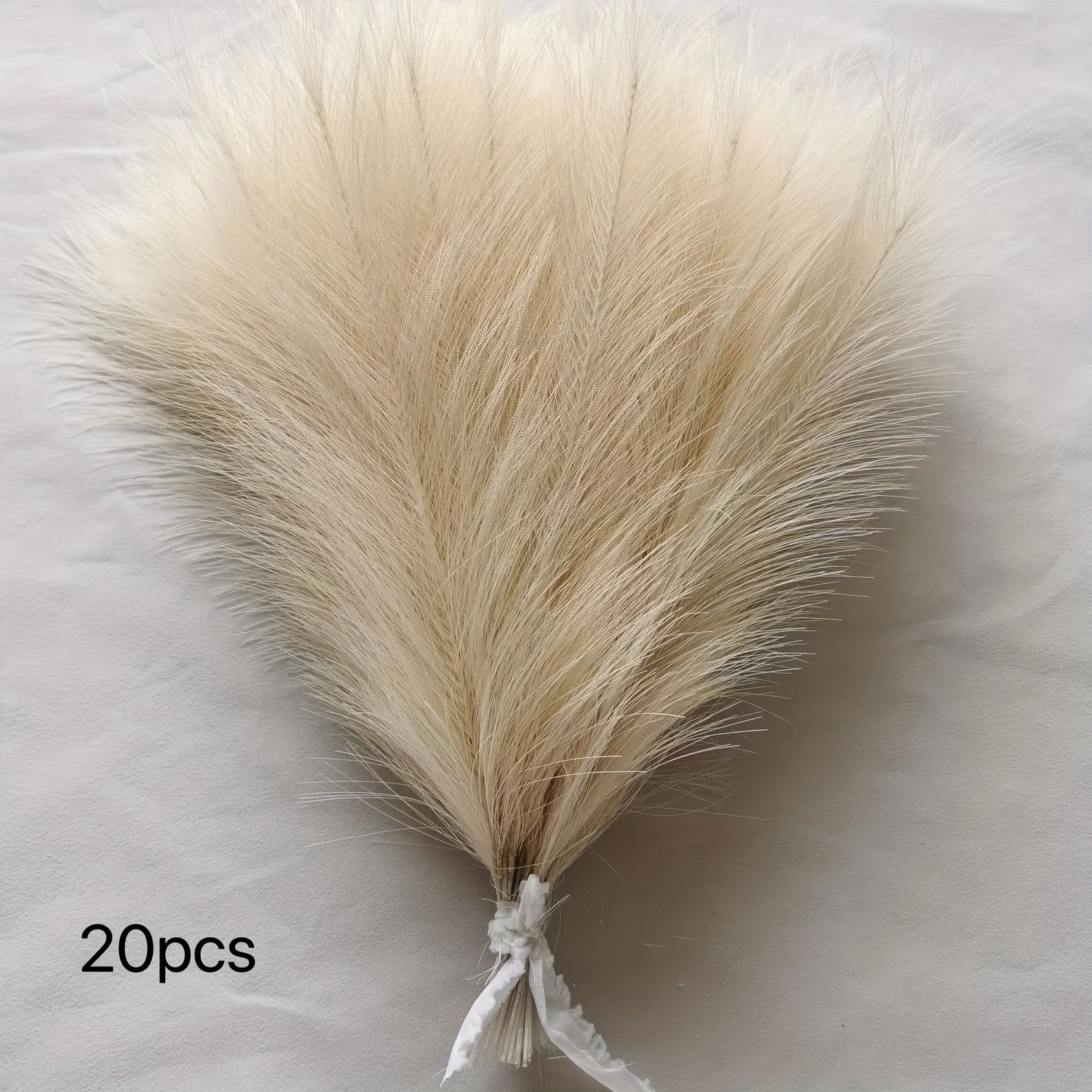 Faux Pampas Grass Branches for Home Decor Weddings and Holidays Set of 20