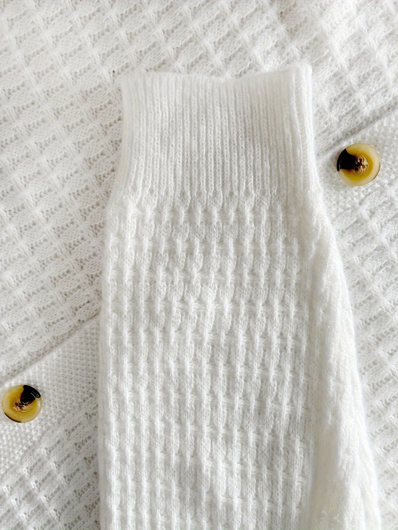 Women's Plus Size Knit Cardigan Sweater Casual Solid Color Polyester Coat