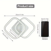 Square LED Ceiling Lights for Indoor Kitchen Attic Corridor Balcony Stairs Bedroom White Black