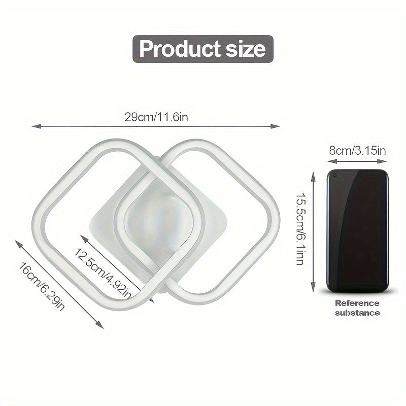 Square LED Ceiling Lights for Indoor Kitchen Attic Corridor Balcony Stairs Bedroom White Black