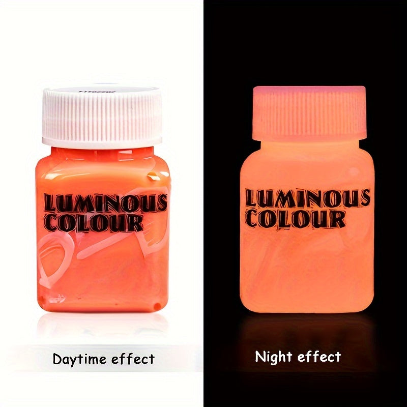 Glow-in-the-Dark Acrylic Paint 1.96oz for Crafts and Art Projects