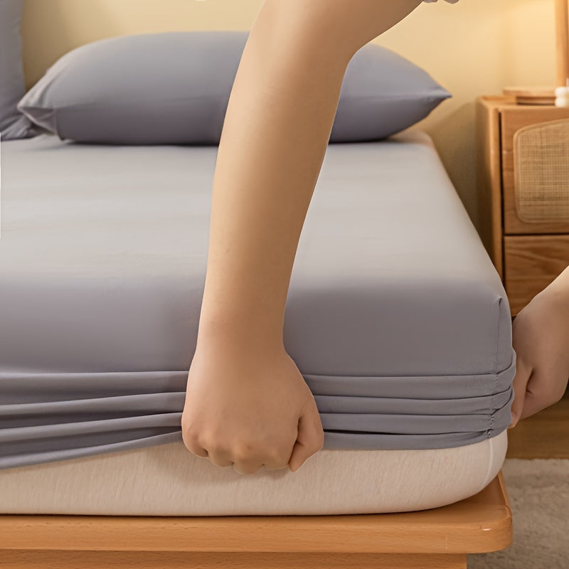 Soft Airy Fitted Sheet Dust and Stain Resistant Easy to Clean Suitable for Bedrooms Guest Rooms Dorms