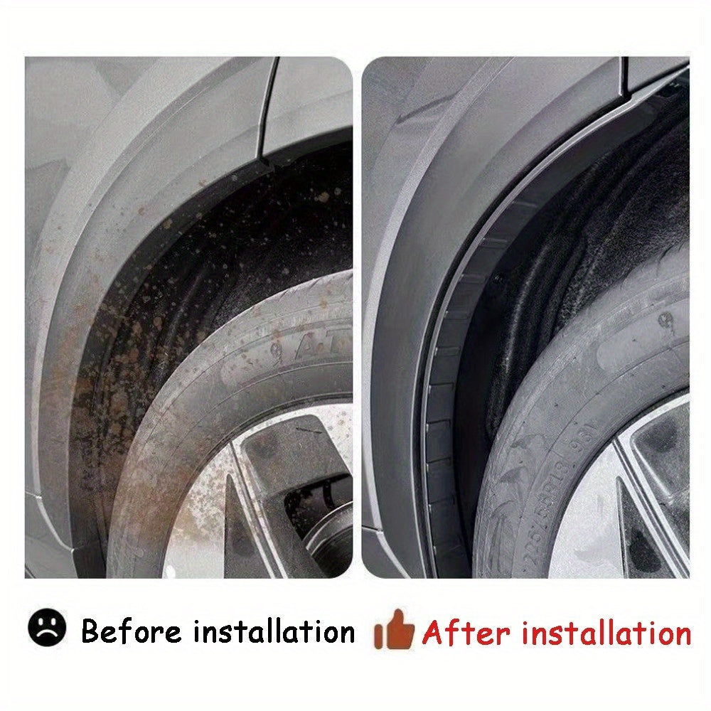 Juego de guardabarros impermeable para todo clima para puertas traseras de coche 2 piezas