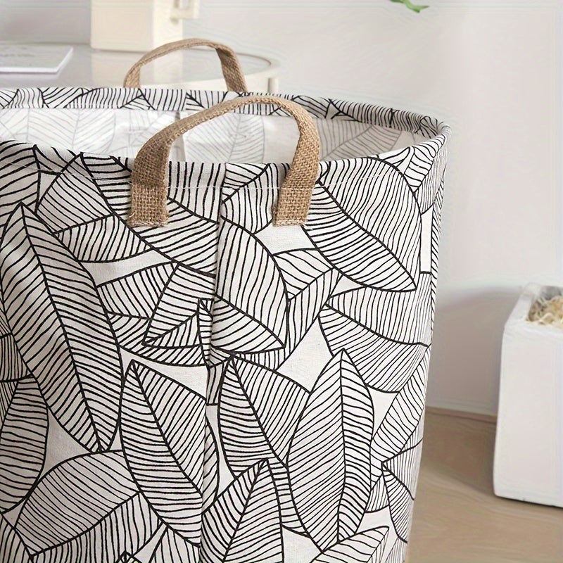 Cesta de lavandería plegable de lino para ropa, toallas, mantas, almacenamiento en sala de estar, dormitorio, baño, cocina