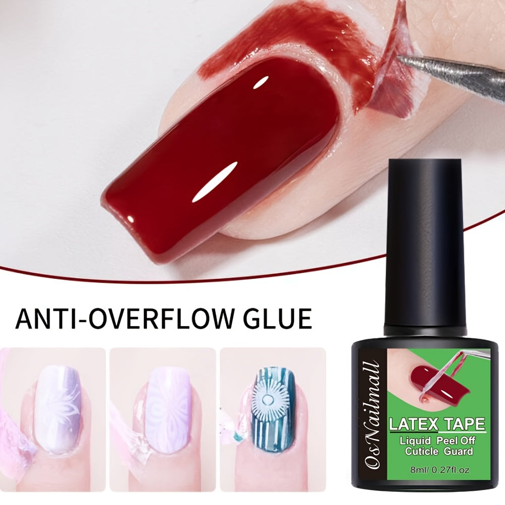 Unisex Nail Care Exfoliating Cuticle Protector Light Beige Barrier Manicure Tool