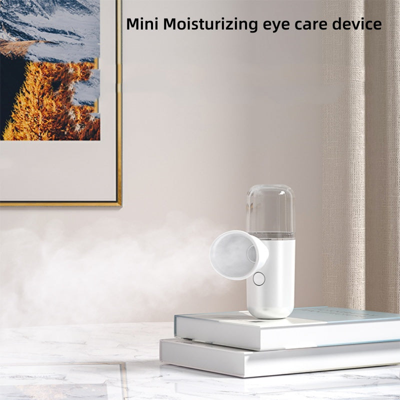 Ko'zlar va teri uchun mini namlantiruvchi purkagich, USB orqali zaryadlanadigan litiy-polimer batareya bilan, barcha teri turlari uchun mos - sayohatchilar va ofis xodimlari uchun mukammal sovg'a.