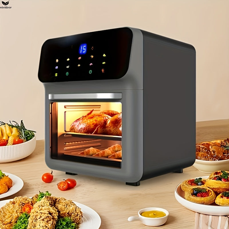 Kichik hajmli va vizual dizaynga ega oshxona uchun eng yaxshi sotiladigan ko‘p funksiyali havo qovurish uchun.