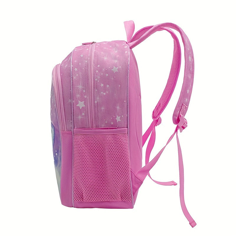 Qizlar uchun 3 qismli maktab sumkasi to'plami: ruksak, tushlik sumkasi va qalam qutisi kiradi. Boshlang'ichdan o'rta maktabgacha bo'lgan talabalar uchun katta sig'im va zamonaviy dizayn. Qizil polyesterdan tayyorlangan, engil.