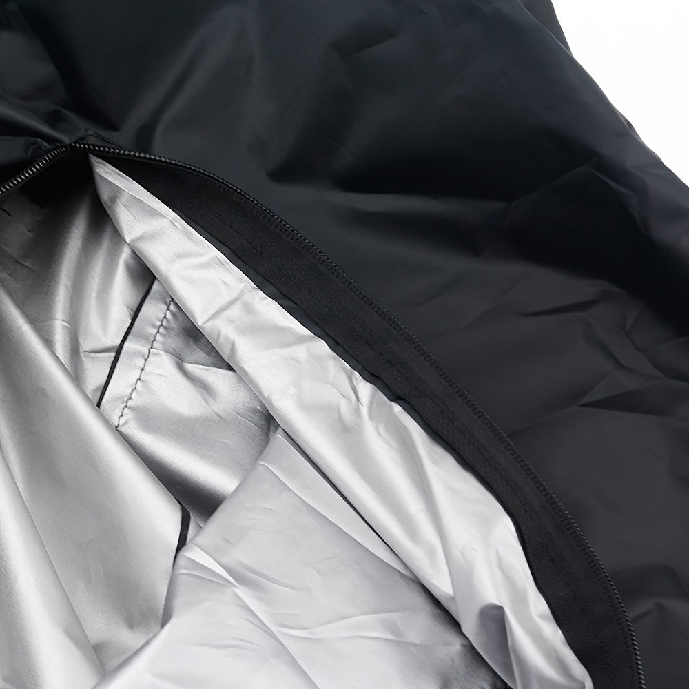 Black Outdoor Storage Bag with Zipper Handle for Garden and Camping Mats