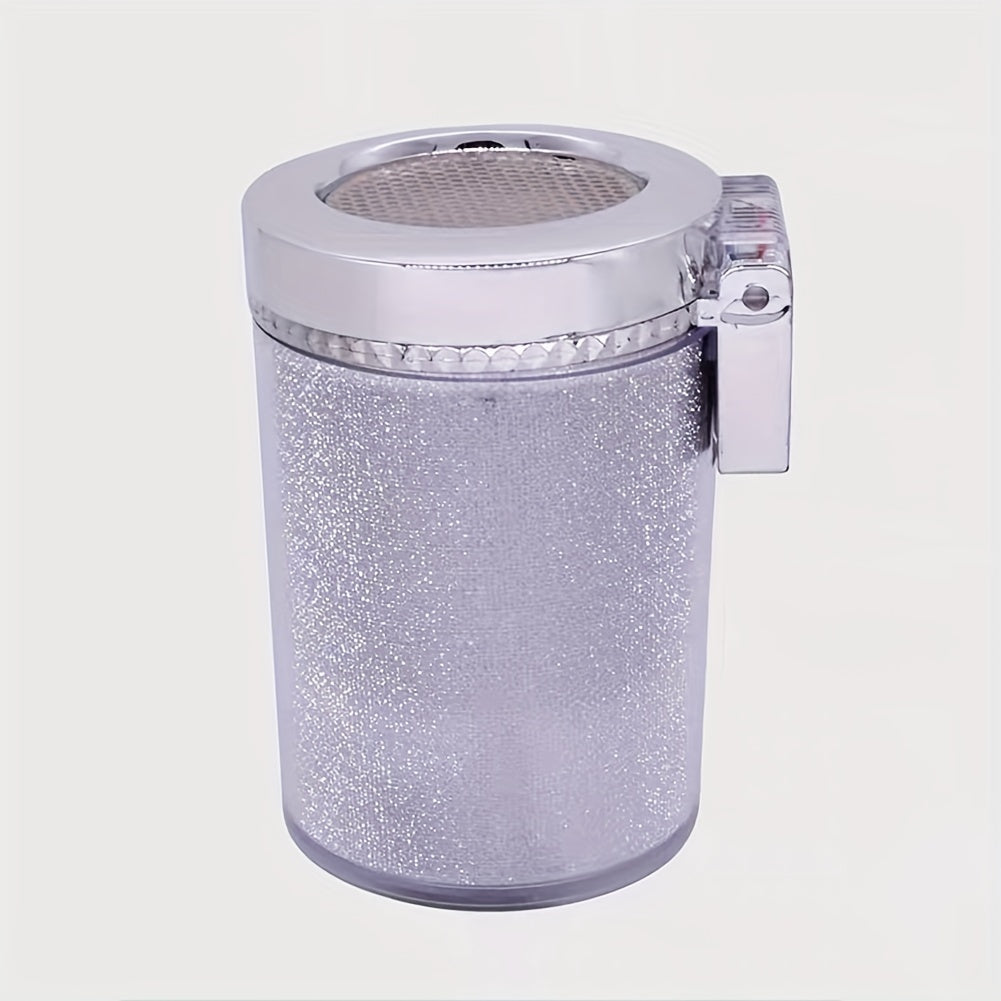 Автомобильная пепельница мини-ведро для мусора с LED-подсветкой для автомобильного держателя, офиса, путешествий