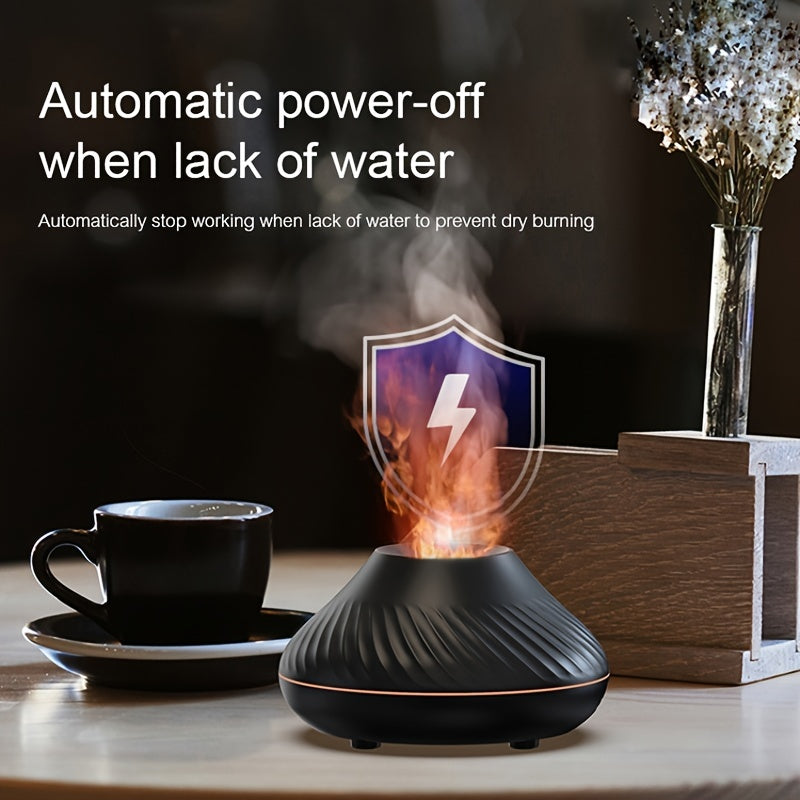Portable Volcanic Aroma Diffuser with Essential Oil Lamp and Night Light
