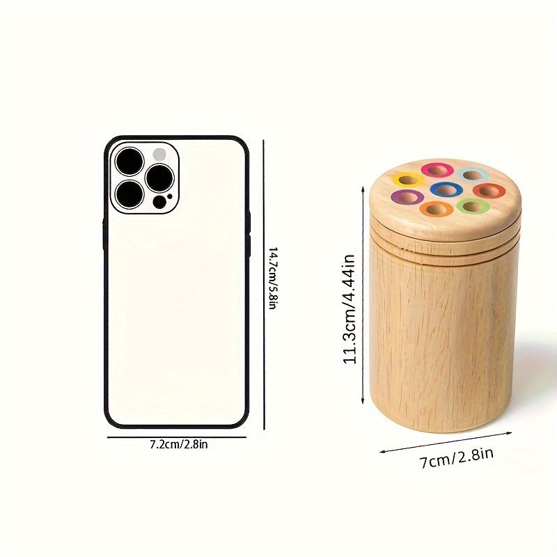 Ikki-bir tasniflash chelak - Rangli tayoq bilan dumaloq qism