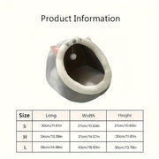 Ichki mushuklar uchun kabin uslubidagi egiluvchan va ko'chma gubka uy - Qulay multfilm mushuk g'ovak yotoq.