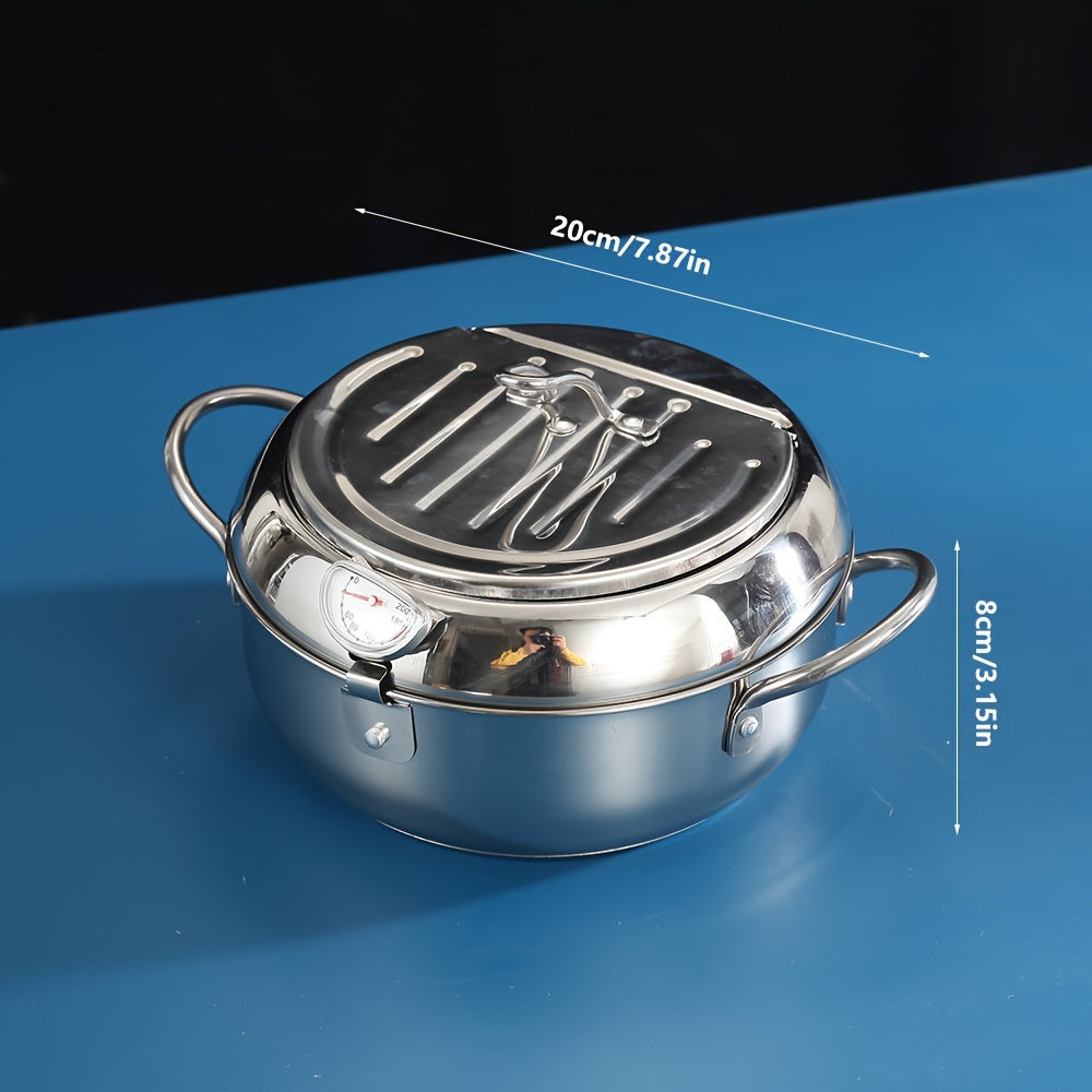 Freidora comercial de tempura de 3.5L, freidora de acero inoxidable para uso en restaurantes