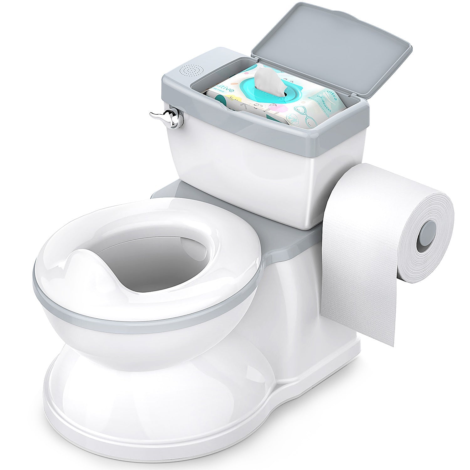 Toddler Potty Training Seat for Boys and Girls with Wipes Storage