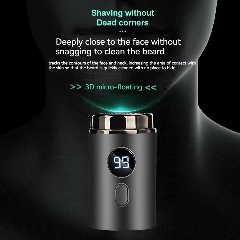 Mini Portable Electric Shaver Rechargeable Lithium Battery USB Charging Compact Grooming Tool