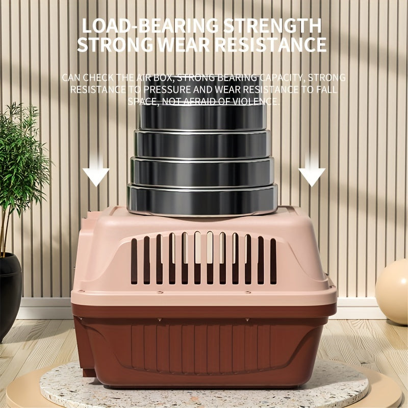 Одобренная авиакомпанией переноска для домашних животных с надежным запирающим механизмом и удобной подкладкой для кошек и собак.