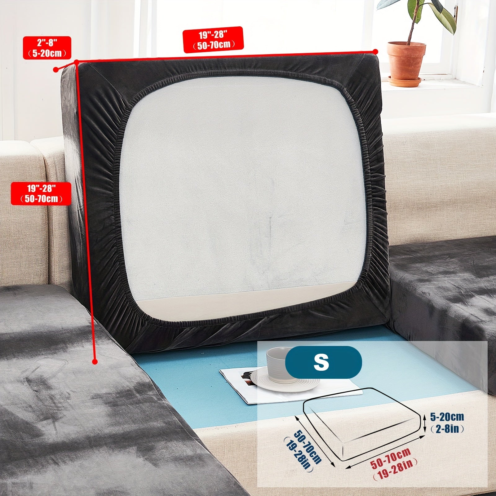 Велюровый чехол для дивана/подушки для домашних животных, пылезащитный и мягкий чехол для дивана для домашнего декора.