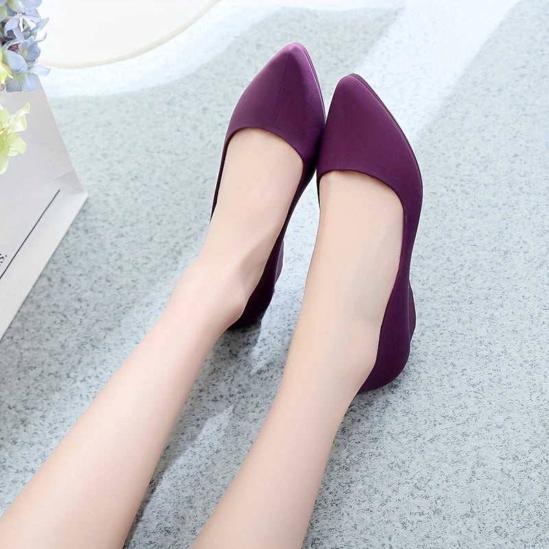 Women Solid Color Open Toe High Heels with Jelly Wedge