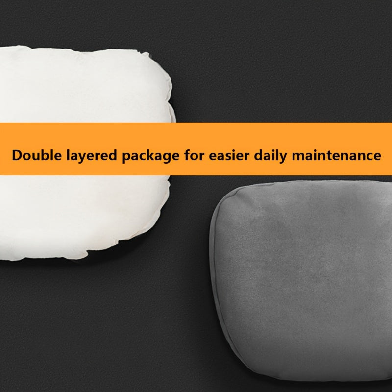 Memory Foam Car Headrest and Lumbar Support Set Adjustable Neck Pillow