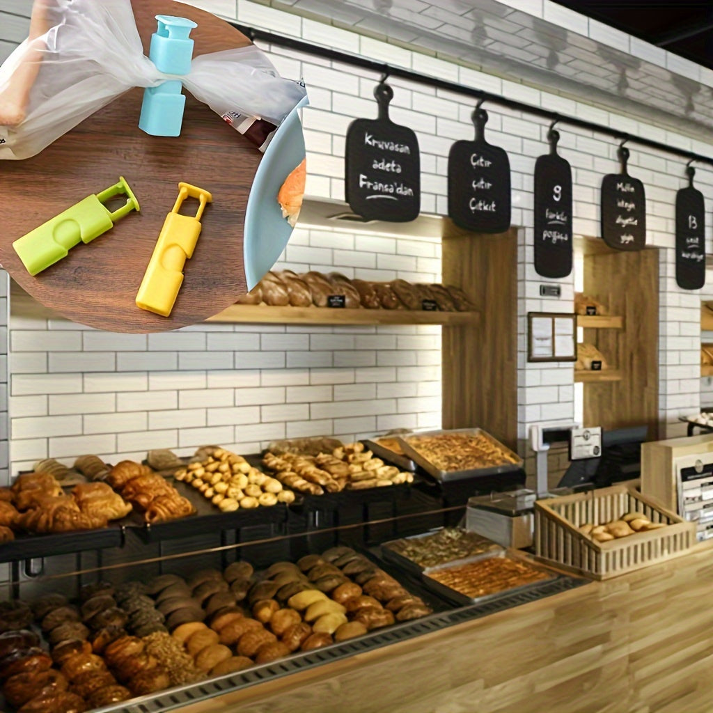 Набор из 10 зажимов для хлебных пакетов для запечатывания различных пищевых пакетов на кухне, сохраняйте продукты свежими и защищенными от влаги с помощью этих пластиковых зажимов.