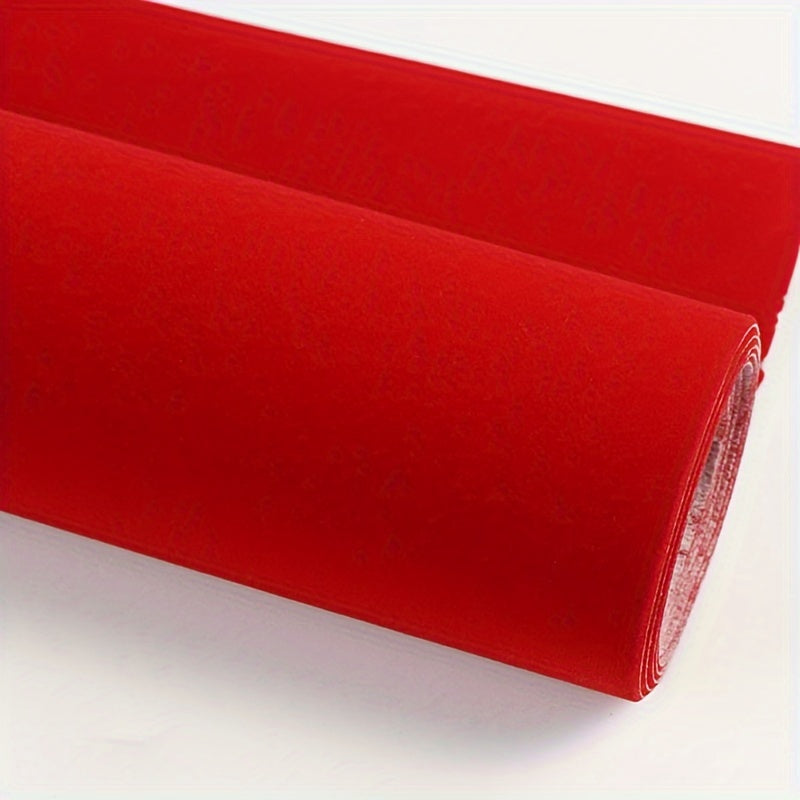 Self-Adhesive Velvet Felt Sticker Roll 1.2mm Black Red Gray Decorative Fabric for DIY Crafts Jewelry Boxes Car Interior