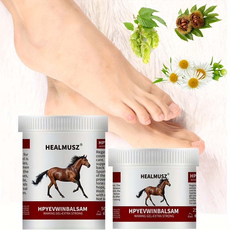 Horse Muscle Relief Gel 16.9oz Warming Massage Chestnut Gel with Salicylic Acid and Natural Extracts