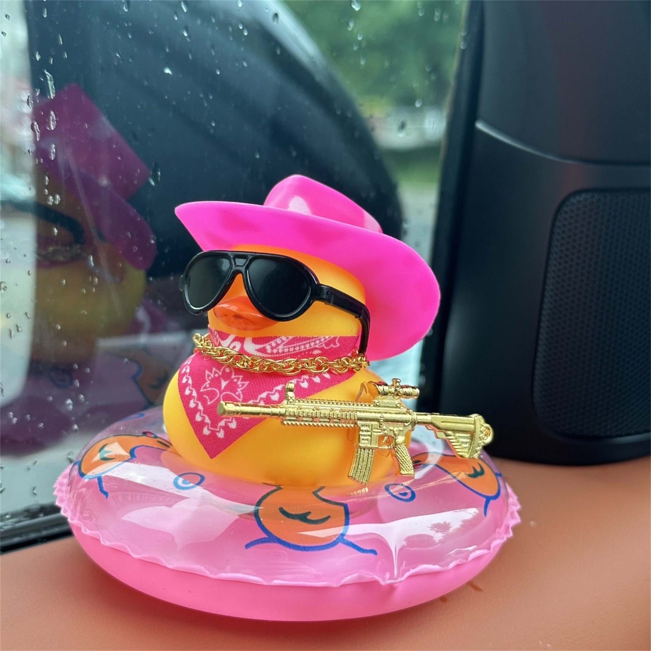 Qoziqorin shaklidagi avtomobil bezak dekor elementi, bardoshli PVC, transport ichki aksessuari