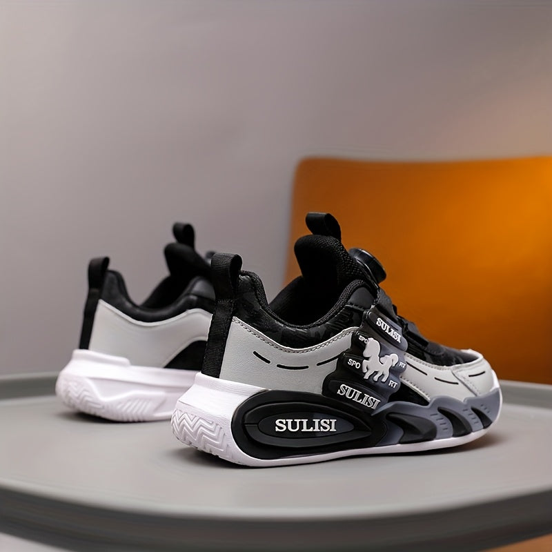 Kids' Color Block Sneakers for Boys and Girls Non-Slip Durable Outdoor Activities