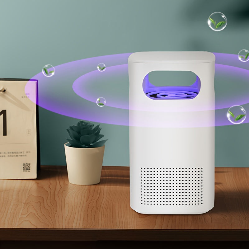 Desktop USB Air Purifier with Blue Light Eliminates Odors Smoke