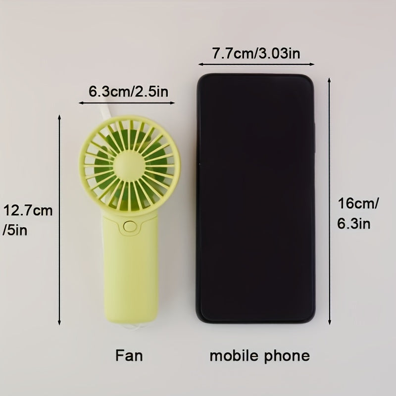Mini Handheld Fan Portable Battery-Powered Travel Outdoor Lightweight
