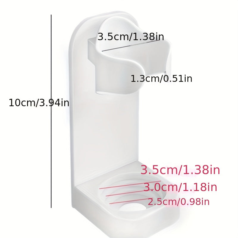 Soporte para cepillo de dientes de plástico de montaje en pared, organizador de baño autoadhesivo