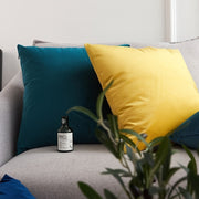 Velvet Pillow Cover Solid Color Cushion Cover for Sofa Bed Living Room 18x18 Inches