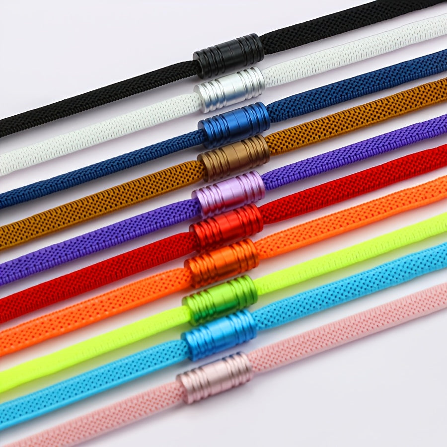 Unisex Elastic No-Tie Shoe Laces 2 Pairs High-Quality Universal