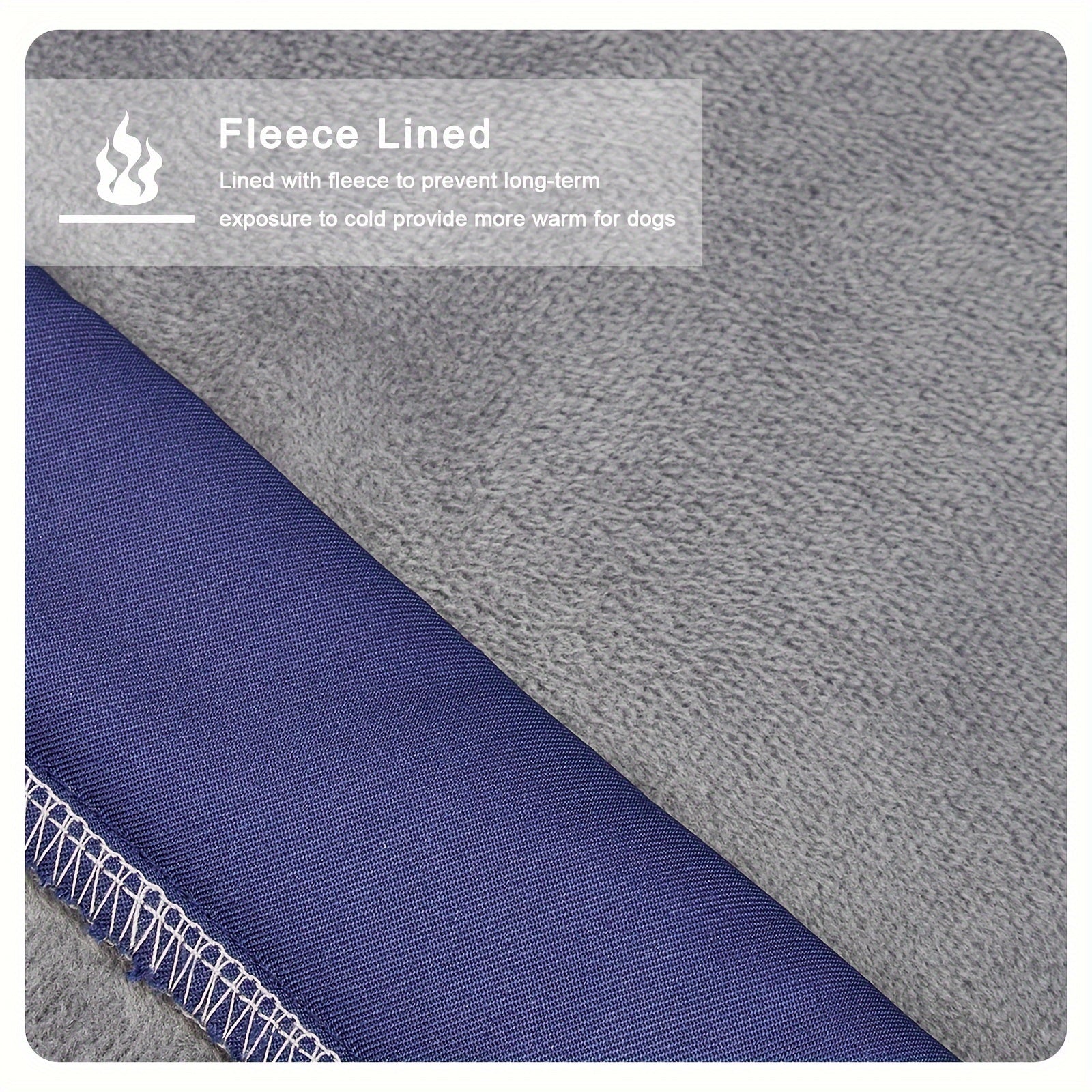 Зимняя собачья куртка с флисовой подкладкой, ветрозащитная и водонепроницаемая, подходит для собак от маленьких до крупных пород. Комбинезон на молнии для домашних животных.