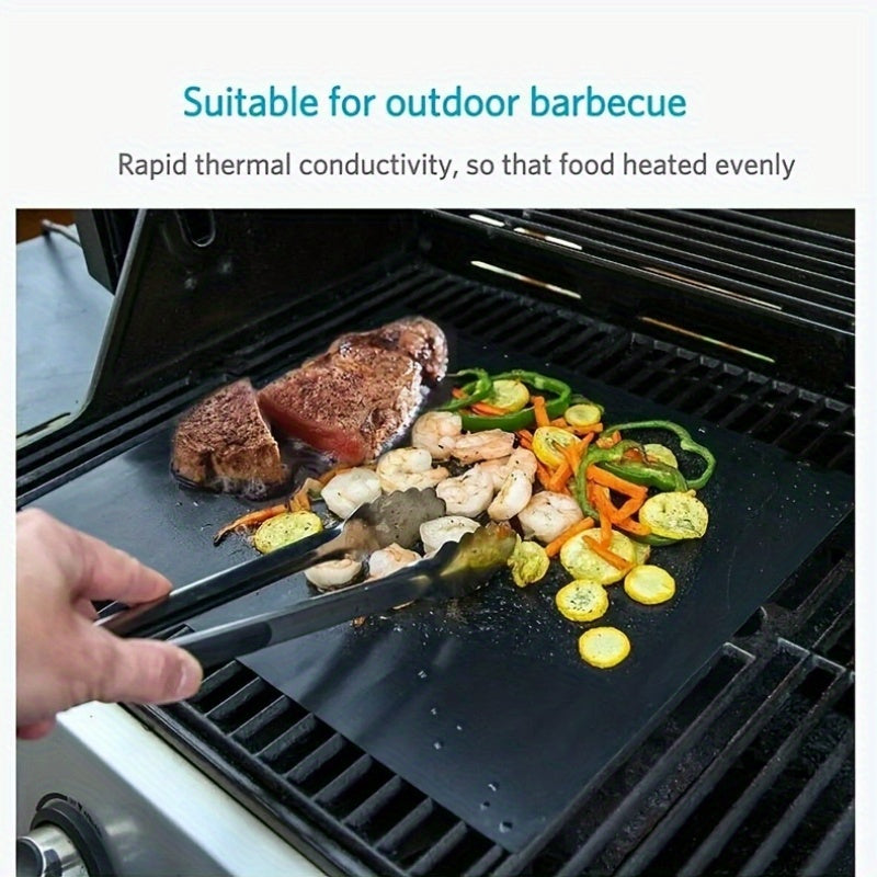 Set of 2 Non-Stick Oven Liners 40x33cm Washable BPA Free for Electric Gas Microwave