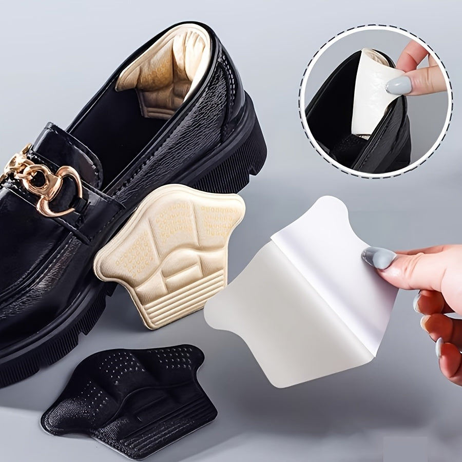 2 Pack Black Memory Foam Heel Cushion Inserts Anti-Slip Comfort for Shoes