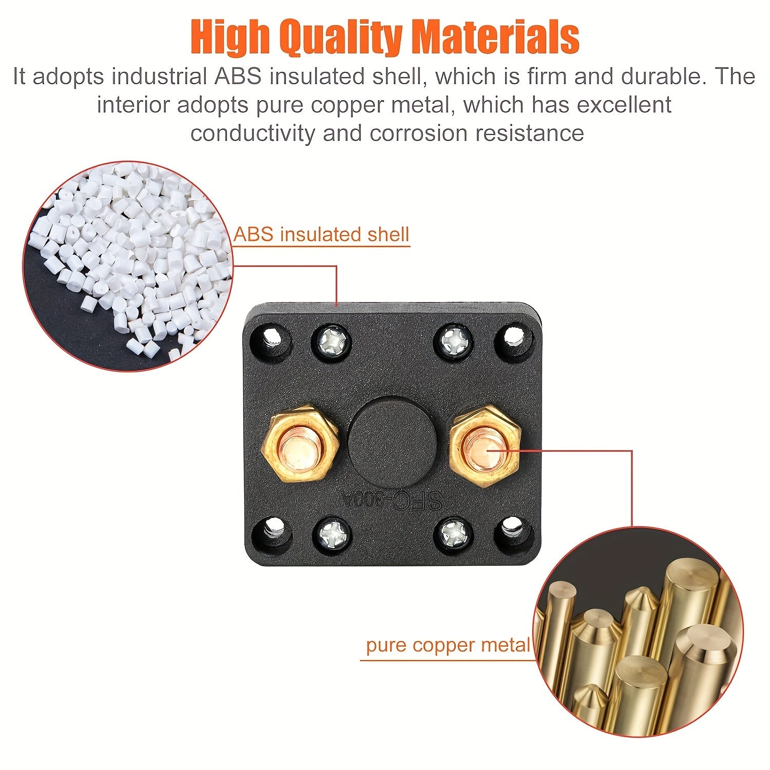 Battery Disconnect Switch Car Van Truck Boat Rotary Isolator 300A Off Kill