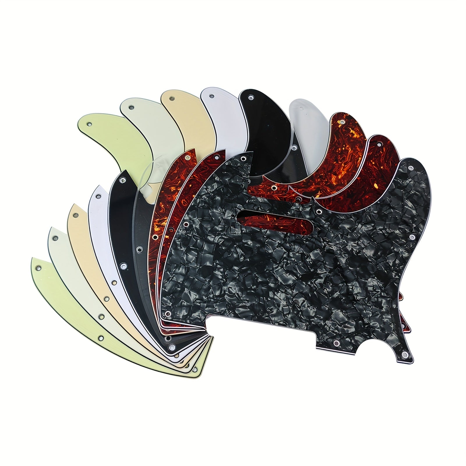 8-Hole Guitar Pickguard for Standard FD TL Modern Style Electric Guitars Multiple Colors