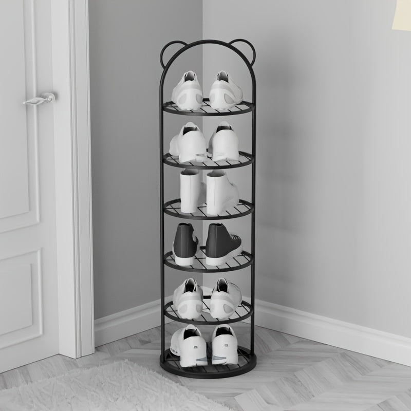 Metal Shoe Rack with Multi-Layer Space-Saving Design for Tight Spaces