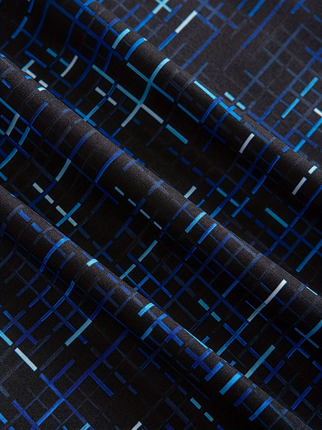 Plus Size Men's Checkered Graphic Print Short Sleeve Shirt for Summer