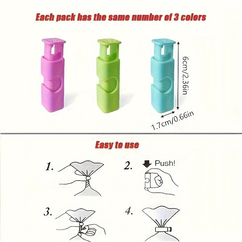 Набор из 10 зажимов для хлебных пакетов для запечатывания различных пищевых пакетов на кухне, сохраняйте продукты свежими и защищенными от влаги с помощью этих пластиковых зажимов.