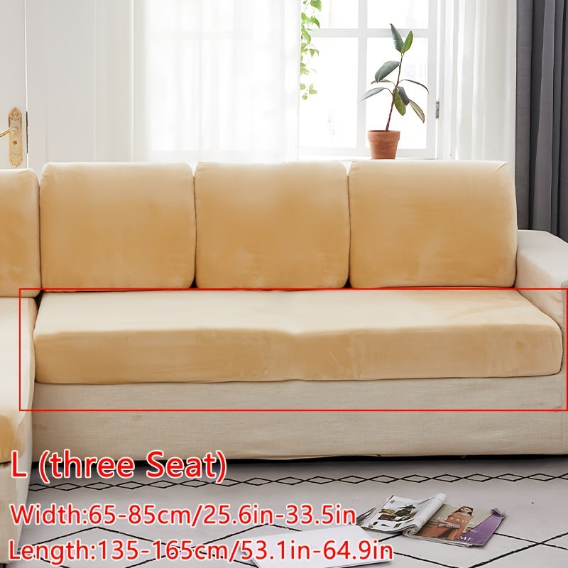 Velvet divan qoplamasi qishki iliqlik va barcha mavsumlar uchun to'liq qoplama ta'minlaydi. Cho'ziluvchan, changdan himoyalangan va elastik mato bilan tozalash oson. Orqa tayanch va yostiq qoplamasi uchun sirpanmas xususiyatlarni o'z ichiga oladi.