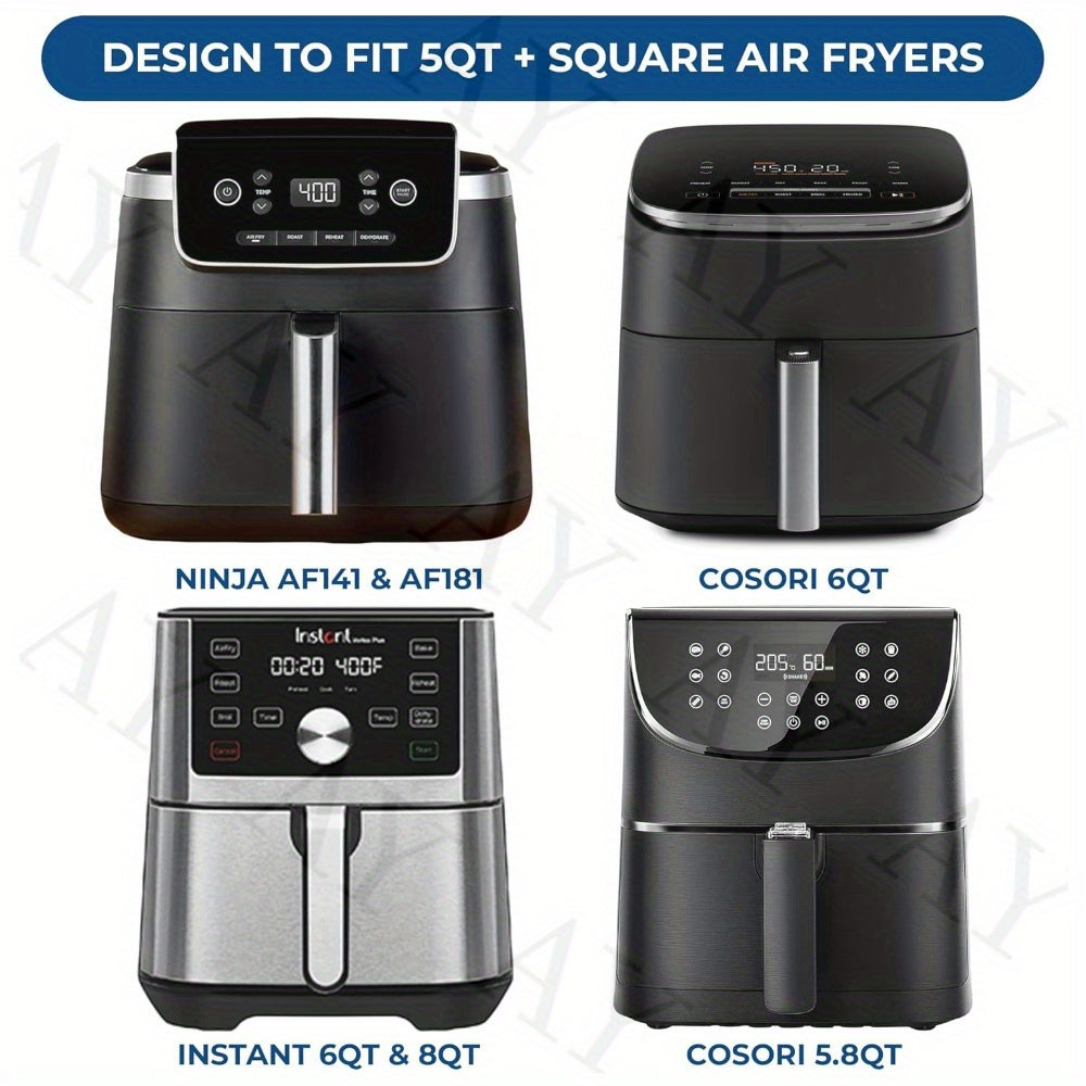 Силиконовая подкладка для фритюрницы, 19.99 см, многоразовая, подходит для Ninja AF180, AF140 и Philips HD9270, антипригарная, аксессуар для духовки.