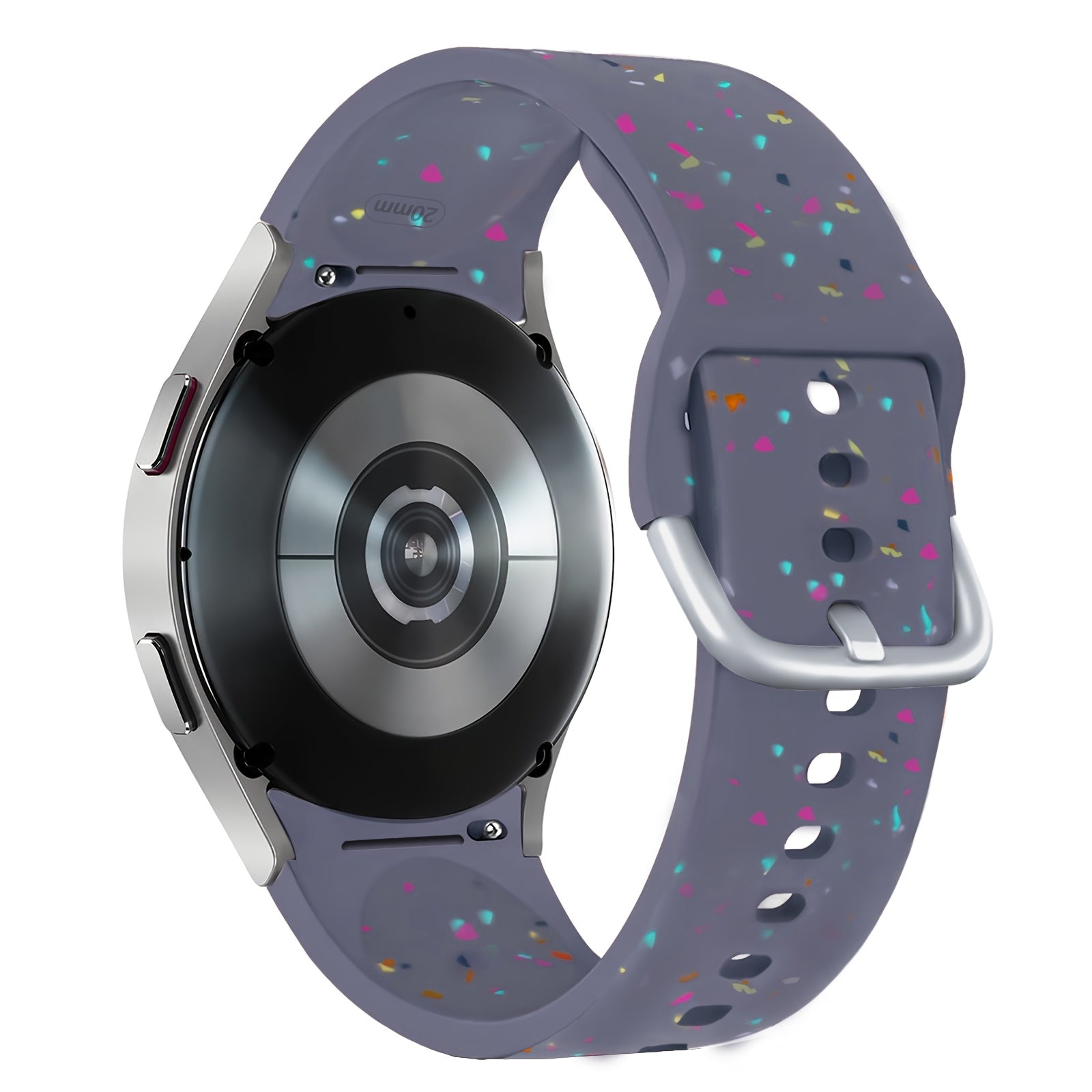 Samsung Galaxy Watch 4/5/6 uchun rang-barang silikon bilaguzuk, sozlanadigan kamar, erkaklar va ayollar uchun