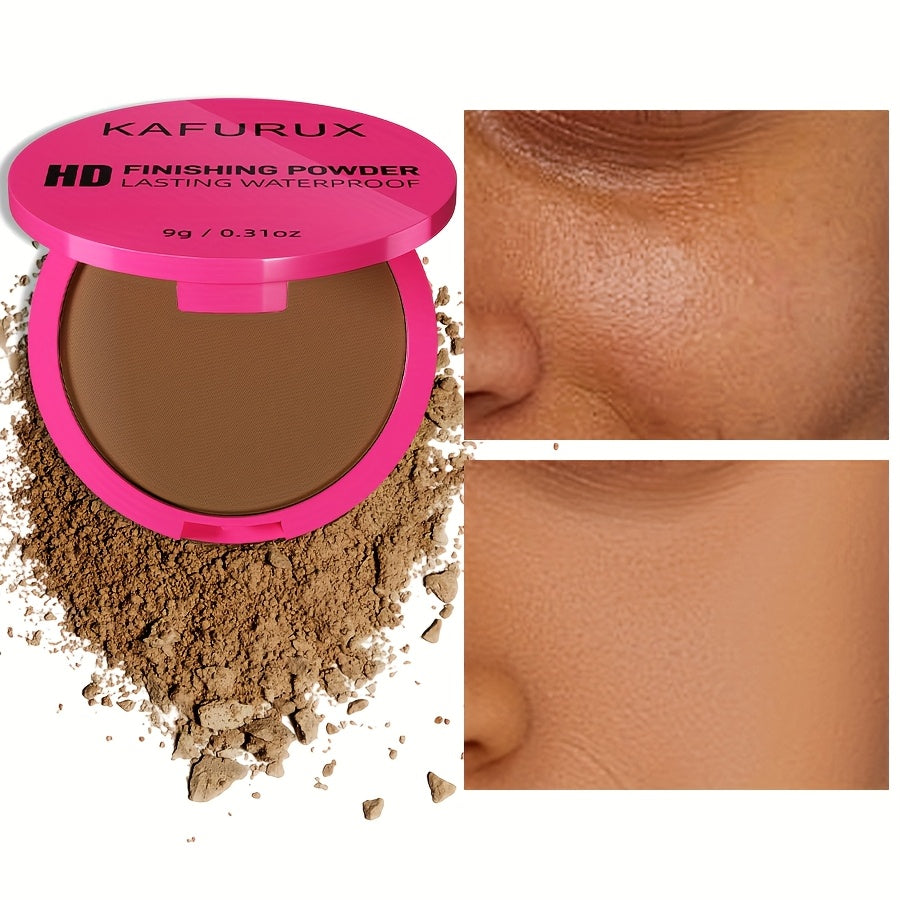 Pressed Powder Foundation Waterproof Matte Full Coverage for Light to Medium Skin