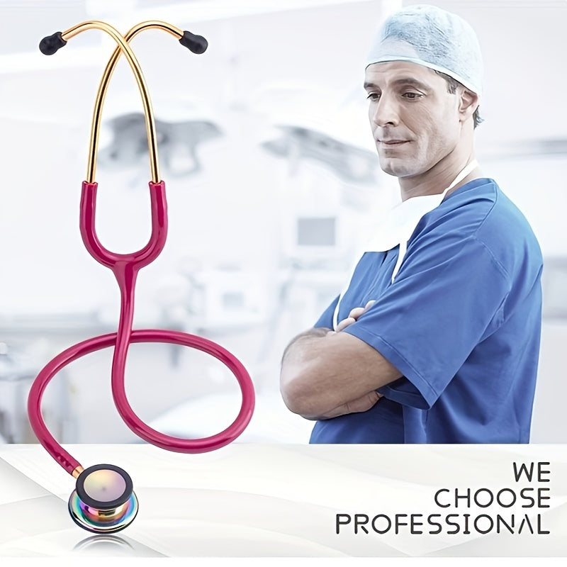 Professional Cardiology Stethoscope for Nurses and Doctors Double-Sided Portable Medical Exam Tool